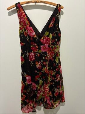 Vintage Poet Women’s Dress Sundress Floral Roses Design Size 9.